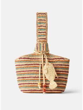 Soleil Soleil Raffia Knot Bag